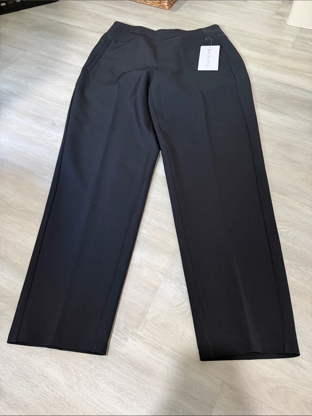 Athleta Black Endless  Dress Pants - Straight Leg Tailored size 4